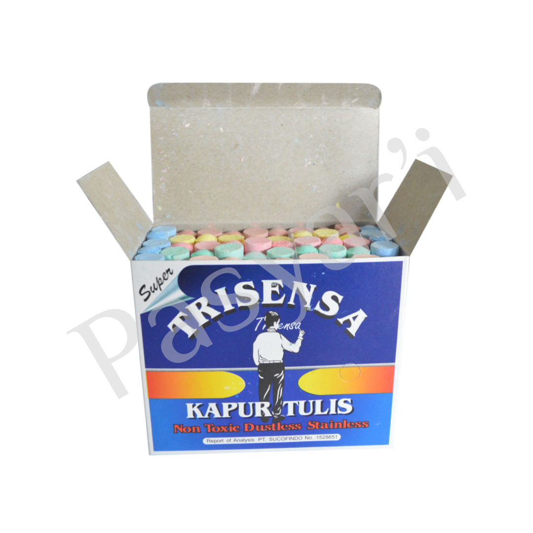 Trisensa / Kapur tulis warna / Kapur papan Hitam