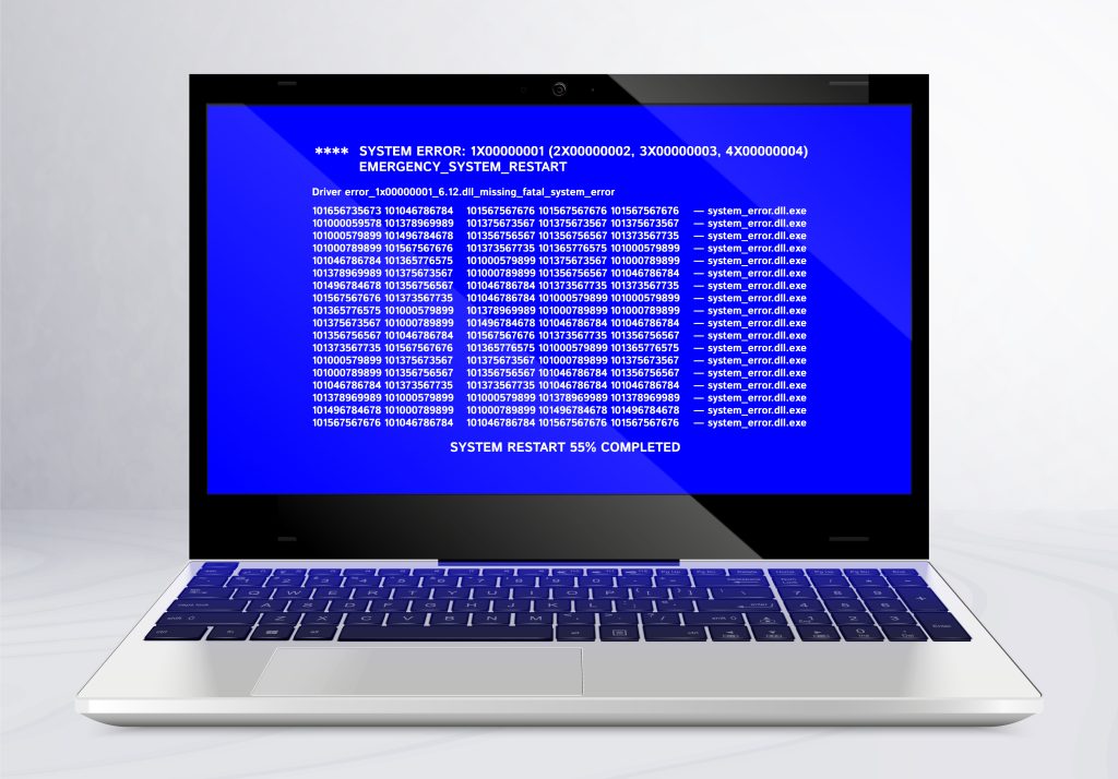 Blue Screen pada laptop disebabkan adanya permasalahan pada perangkat keras atau lunak, yang mana melakukan update sendiri.